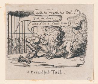 A Dreadful Tail, vignette fragment from Plate 5 of Scraps and Sketches, Part IV