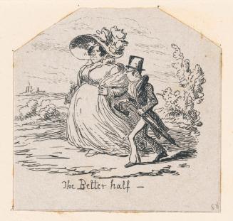 The Better Half, vignette fragment from Plate 4 of Scraps and Sketches, Part III