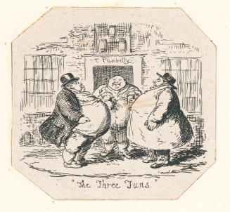 The Three Tuns, vignette fragment from Plate 4 of Scraps and Sketches, Part III