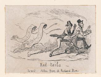 Red Tails, vignette fragment from Plate 5 of Scraps and Sketches, Part IV
