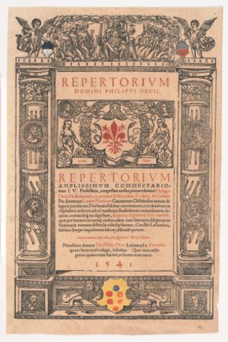 Title Page: Repertorium Domini Philippi DecII