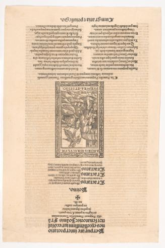 Colophon Page with Illustration of St. Francis