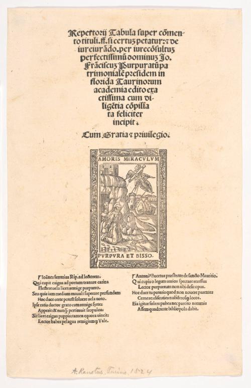 Colophon Page with Illustration of St. Francis