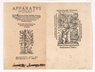 Two Bookplates of Mathias Apia-rius