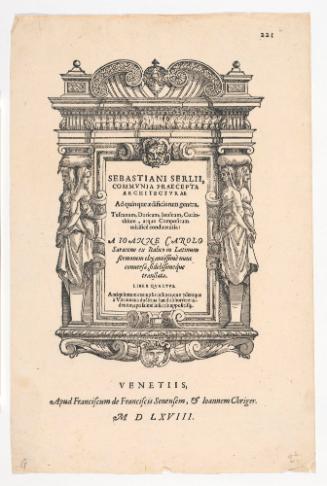 Title Page: Sebastiani SerlII, Communia Preacepta Architecturae