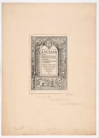 Book Plate: Luciani Cynicus