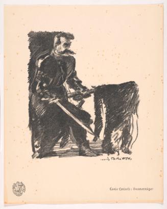 Standard Bearer, from Portfolio 1 of Krieg Und Kunst, Prints Issued by the Berliner Sezession