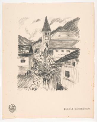 Tyrolean Landsturm, from Portfolio 1 of Krieg Und Kunst, Prints Issued by the Berliner Sezession