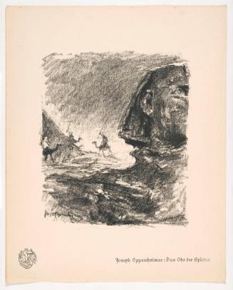 The Ear of the Sphinx, from Portfolio 2 of Krieg Und Kunst, Prints Issued by the Berliner Sezession