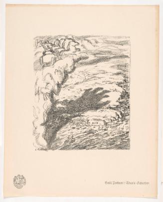 Thor's Shadow, from Portfolio 2 of Krieg Und Kunst, Prints Issued by the Berliner Sezession