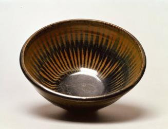 Tea Bowl with Russet Stripes