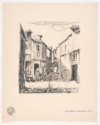 Belgian Village, from Portfolio 6 of Krieg Und Kunst, Prints Issued by the Berliner Sezession