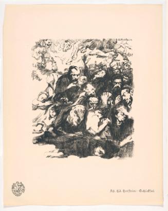 Fate, from Portfolio 6 of Krieg Und Kunst, Prints Issued by the Berliner Sezession