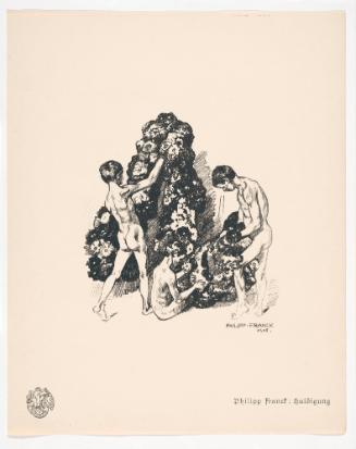Tribute, from Portfolio 9 of Krieg Und Kunst, Prints Issued by the Berliner Sezession