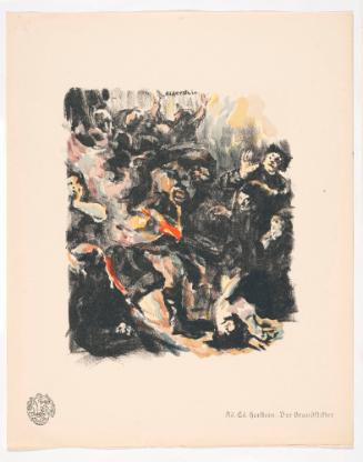 The Arsonist, from Portfolio 11 of Krieg Und Kunst, Prints Issued by the Berliner Sezession