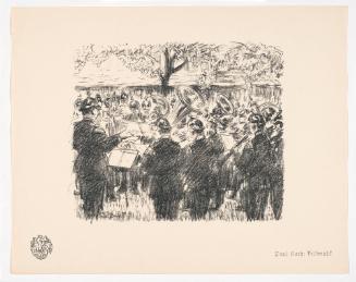 Military Music, from Portfolio 11 of Krieg Und Kunst, Prints Issued by the Berliner Sezession