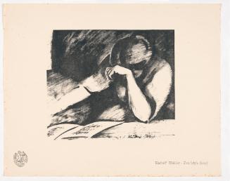 The Final Letter, from Portfolio 13 of Krieg Und Kunst, Prints Issued by the Berliner Sezession