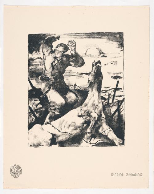 Battlefield, from Portfolio 14 of Krieg Und Kunst, Prints Issued by the Berliner Sezession