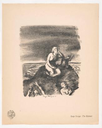 Grief, from Portfolio 15 (or 16?) of Krieg Und Kunst, Prints Issued by the Berliner Sezession