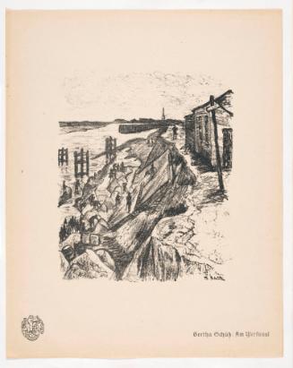 At the Yser Canal, from Portfolio 18 of Krieg Und Kunst, Prints Issued by the Berliner Sezession