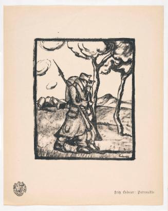 Patrol, from Portfolio 22 of Krieg Und Kunst, Prints Issued by the Berliner Sezession