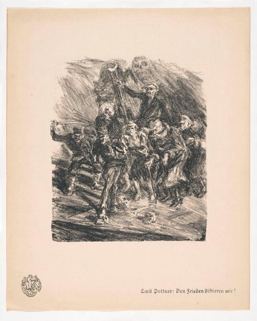 We Dictate the Terms of Peace!, from Portfolio 24 of Krieg Und Kunst, Prints Issued by the Berliner Sezession