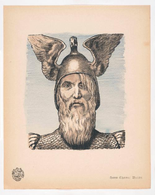 Wotan, from Portfolio 25 of Krieg Und Kunst, Prints Issued by the Berliner Sezession