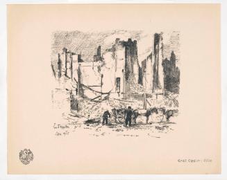 Lille, from Portfolio 25 of Krieg Und Kunst, Prints Issued by the Berliner Sezession