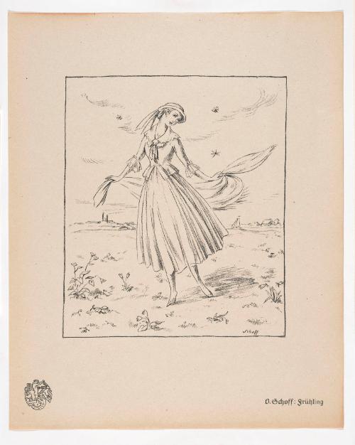 Spring, from Portfolio 30 of Krieg Und Kunst, Prints Issued by the Berliner Sezession