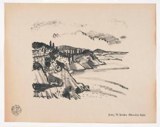 Albanian Coast, from Portfolio 30 of Krieg Und Kunst, Prints Issued by the Berliner Sezession
