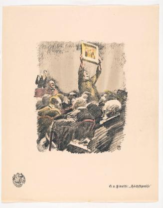 Market Price, from Portfolio 32 of Krieg Und Kunst, Prints Issued by the Berliner Sezession