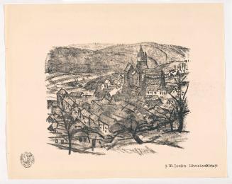 Rhine Landscape, from Portfolio 32 of Krieg Und Kunst, Prints Issued by the Berliner Sezession