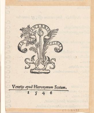 Printer's Device: Hieronymum Scotum