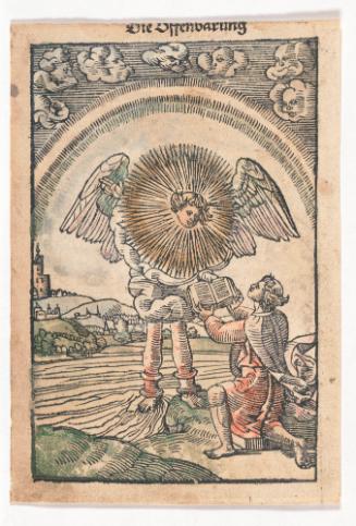 Apocalypse: Figure Handing Book to a Man