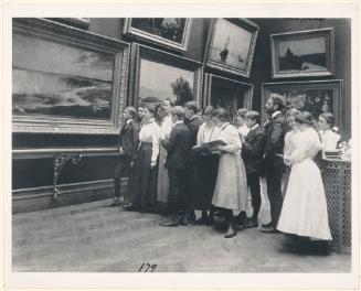 Washington, D.C. - High school students from 2nd Division studying paintings in art gallery, from the album 2nd Division