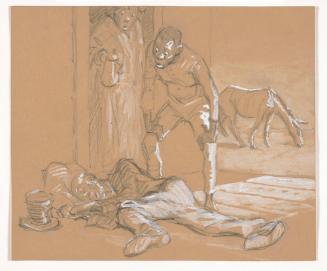 Preparatory Sketch for Illustration for "Sin For Your Supper" by Roark Bradford