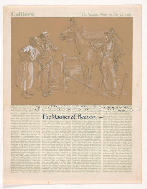 Preparatory Sketch for Illustration for "The Manner of Heaven" by Roark Bradford