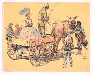 Preparatory Sketch for illustration for "The Yanks Were Coming" by James Street