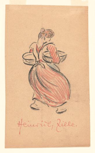 Woman Carrying Two Baskets