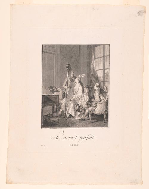 Perfect Harmony (L'accord parfait) plate 20 from Le monument du costume, 2nd series