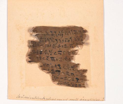 Fragment of Cloth with Text from Egyptian Book of the Dead