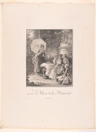The Delights of Motherhood (Les délices de la maternité) plate 19 from Le monument du costume, 2nd series