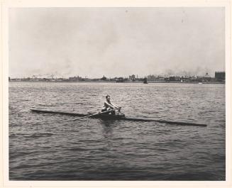 Single Scull on the Charles River, Cambridge, Massachusetts