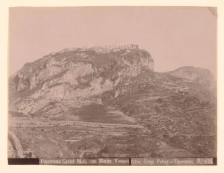 View of Castel Mola with Monte Venere