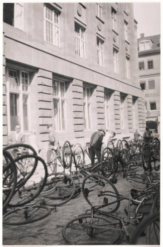 Bicycles Parked in at the Labor Exchange in the Gerberstrasse, Leipzig
