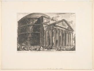 View of the Pantheon and its Entrance, without Present-Day Restorations, plate 23 from Il Campo Marzio dell' Antica Roma, Vol. 1