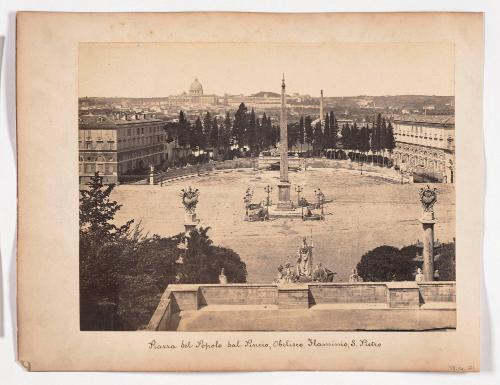 Piazza Del Popolo Dal Pincio, Obelisco Flaminio, S. Pietro