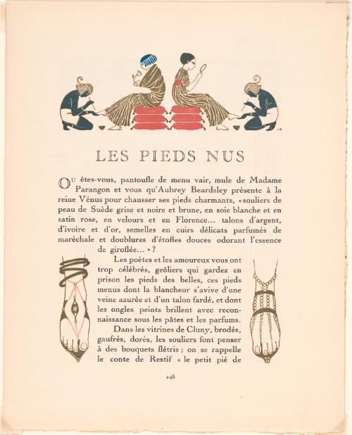 From "la Gazette Du Bon Ton": Pages 245-247: "les Pieds Nus" and Page 248: "le Jeu Des Mots"