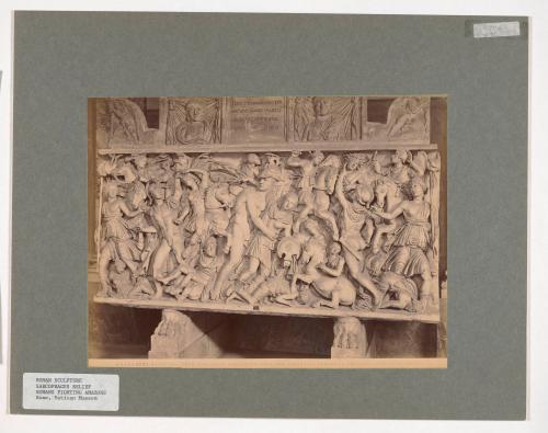 Roma, Museo Vaticano, Sarcophagus with Romans Fighting Amazons