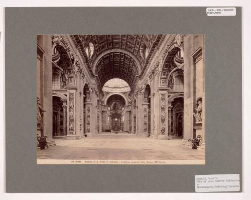 Roma, Basilica Di S. Pietro in Vaticano, L'interno Generale Della Chiesa